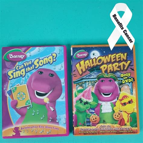 Lot Of 2 Barney Dvds Halloween Party And Can You Sing That Song Ebay