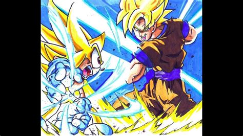 Dragon Ball V Goku Vs Sonic Power Levels Youtube