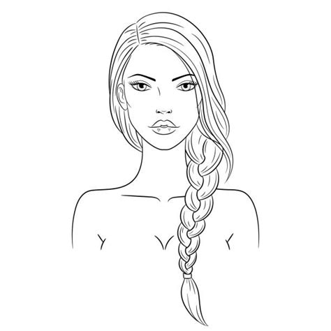 Clip Art Of A Young Beautiful Women Nude Illustrations Royalty Free
