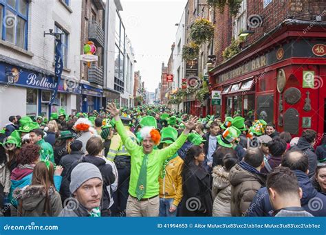 Dublin Ireland March 17 Saint Patricks Day Parade In Dublin