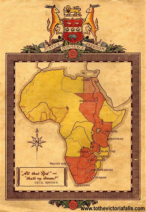 Cecil john rhodes was the son of a hertfordshire clergyman. To the Victoria Falls - Colonial Powers