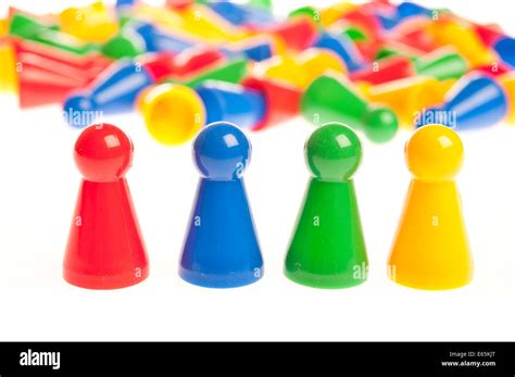 Colourful Plastic Counters Stock Photo Alamy