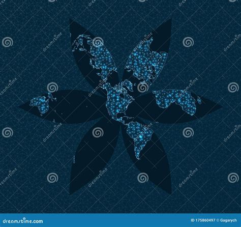 World Map Connection Stock Vector Illustration Of Outline 175860497