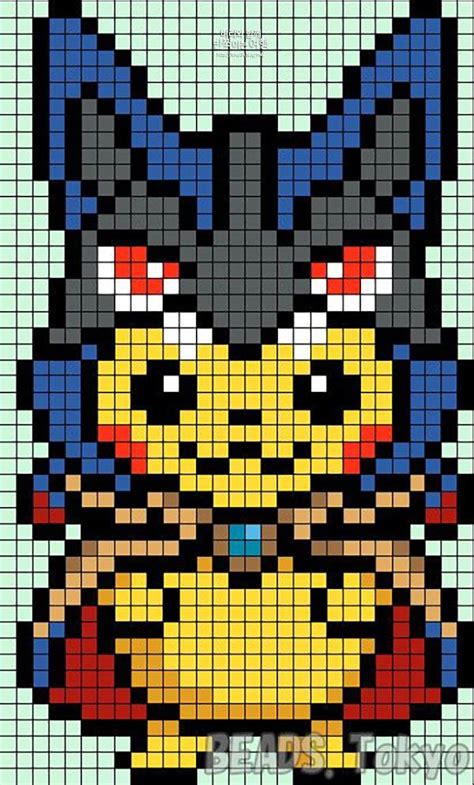 Minecraft Pokemon Pixel Art Grid