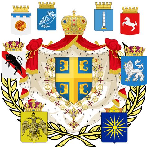 Fictional Greater Coat Of Arms Of Greece Heraldry