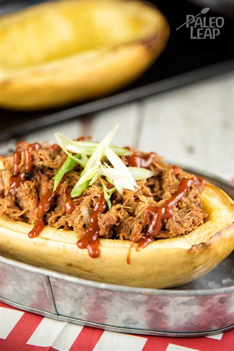 What dessert goes well with barbecue, and specifically pulled pork? Pulled Pork Stuffed Squash | Paleo Leap | Recipe | Pork ...