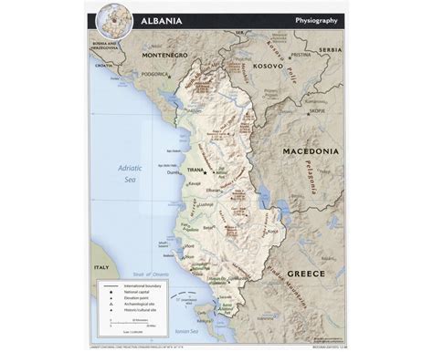 Large Tourist Map Of Albania Albania Large Tourist Map Images And