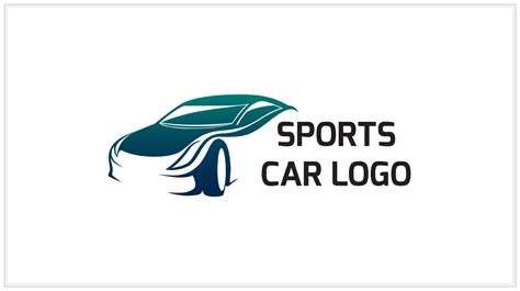 Minimalist clean line art car automotive logo design template vector. Sports - Car Logo - Logos & Graphics