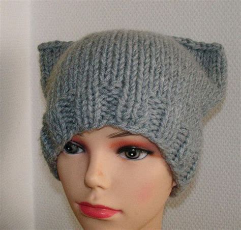 Cat Ears Hat Cat Beanie Chunky Knit Winter Accessories By Ifonka 25