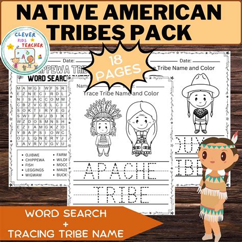 Native American Heritage Printable Pack Native American Tribes