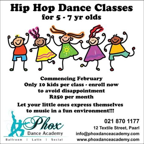 Tiny Tot Hip Hop For 5 7 Year Olds Phox Dance Academy