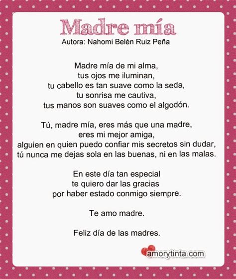Amor Y Tinta Poemas Para Las Madres