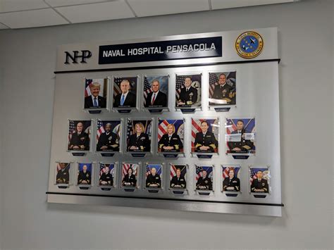 Corporate Photo Wall For Naval Hospital Pensacola With Changeable