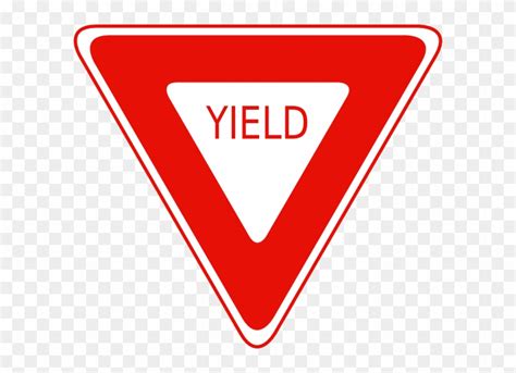 √100以上 Clipart Yellow Yield Sign 191916