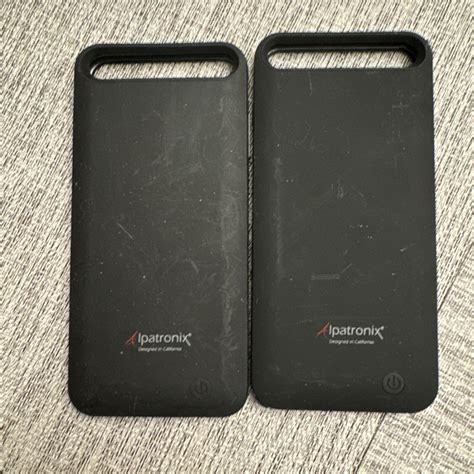 Two Alpatronix Bx140 Battery Case For Iphone 66s Black Used Ebay