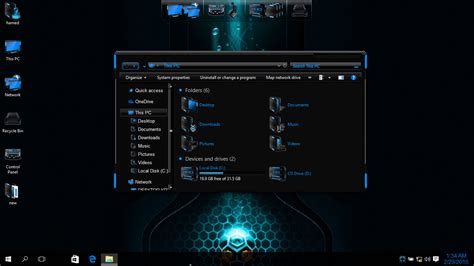 Futuristic D Hologram Windows Theme Download Mapskyey