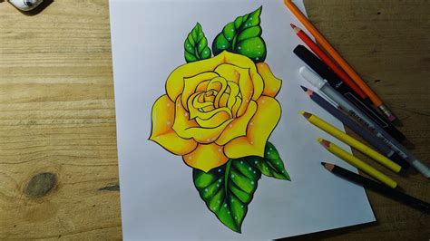 Detalle Imagen Dibujos De Rosas A Color Thptnganamst Edu Vn