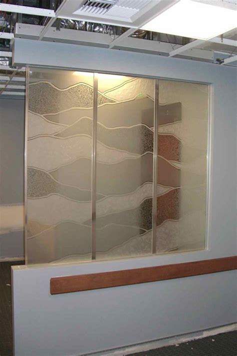 Etched Glass Partitions Sans Soucie Art Glass