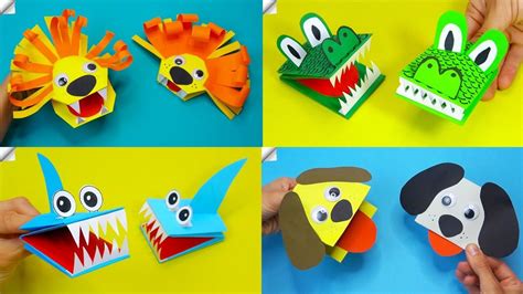 5 Diy Crafts Ideas How To Make A Paper Puppet Moving Paper Toys