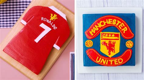 Manchester United And Cristiano Ronaldo Jersey Soccer Cake Football