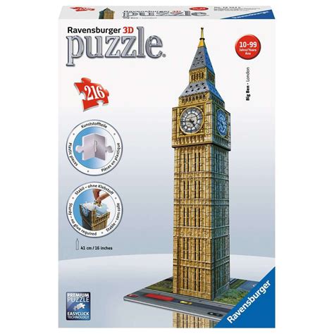 Ravensburger 3d Big Ben 216 Piece Puzzle 3d Puzzles