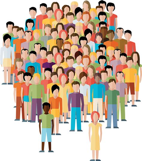 Download Crowd Clipart Transparent Person Population Stock Png