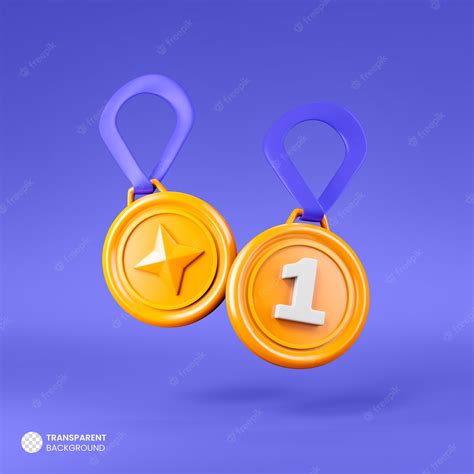 Premium Psd Gold Medal Icon Isolated 3d Render Illustration