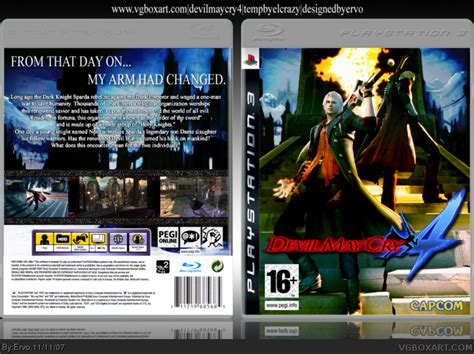Devil May Cry Playstation Box Art Cover By Ervo
