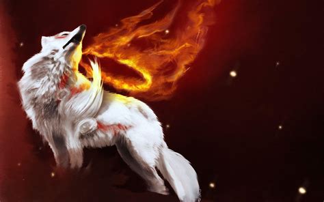 Fire Wolf Wallpapers Wallpaper Cave