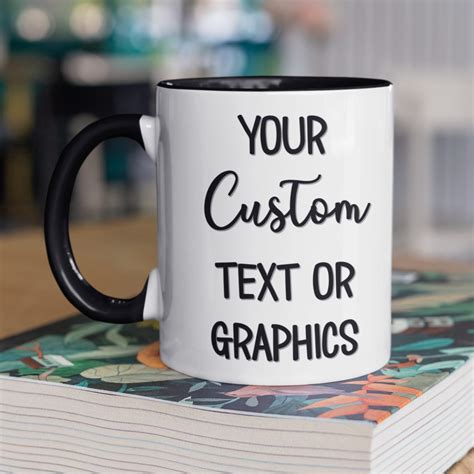 Custom Two Toned Mug Personalized With Your Text Or Logo The
