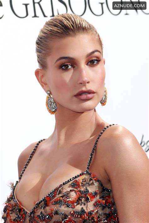 hailey baldwin sexy at the de grisogono love on the rocks party during 70th annual cannes film