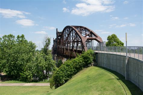 Downtown Little Rock Ar River Walk Bridge Over Arkansas R Flickr