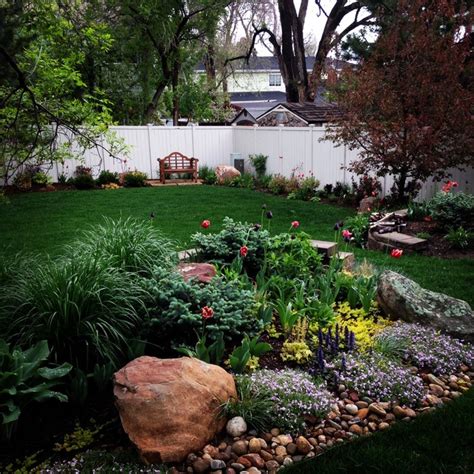 Spring Bulb Gardens Transitional Landscape Denver By High