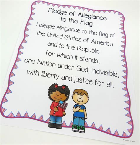 In this post, we share a printable set of the american flag with the pledge of allegiance in cursive. Lessons by Molly: Pledge of Allegiance Freebie and Civics ...