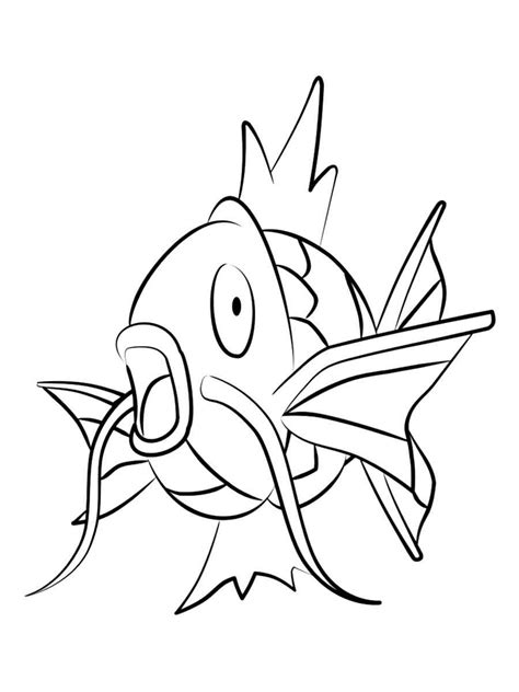 Pokemon Magikarp Coloring Pages Free Printable