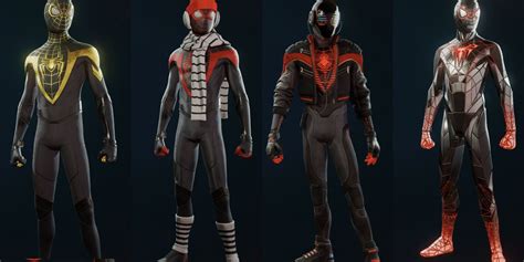 Spider Man Miles Morales Suits Guide All Costumes Including Spider