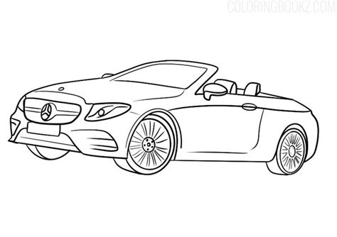 Mercedes Convertible Coloring Coloring Pages