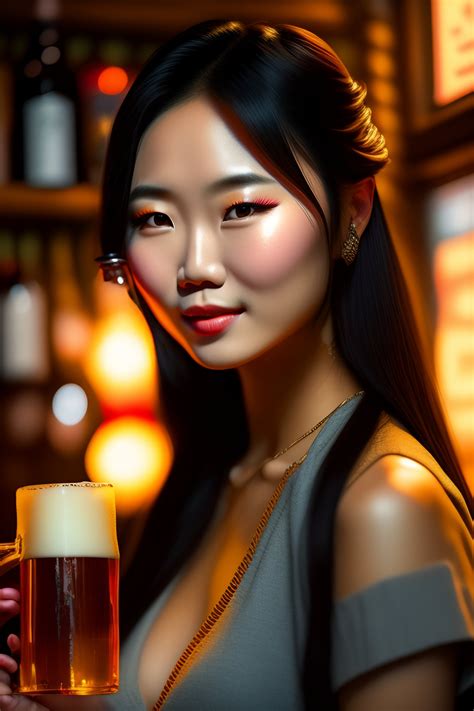 Lexica Cute Girl Pretty Asian Evelyn Lin In A Pub 4k Fine