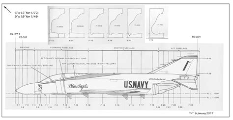 Tailhook Topics Drafts F4h Aft Fuselage Cross Sections
