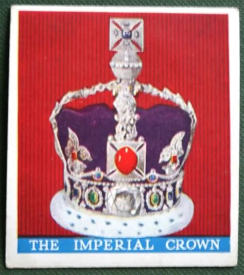 Coronation Regalia Imperial State Crown Vintage 1930s Card Pc26 £499