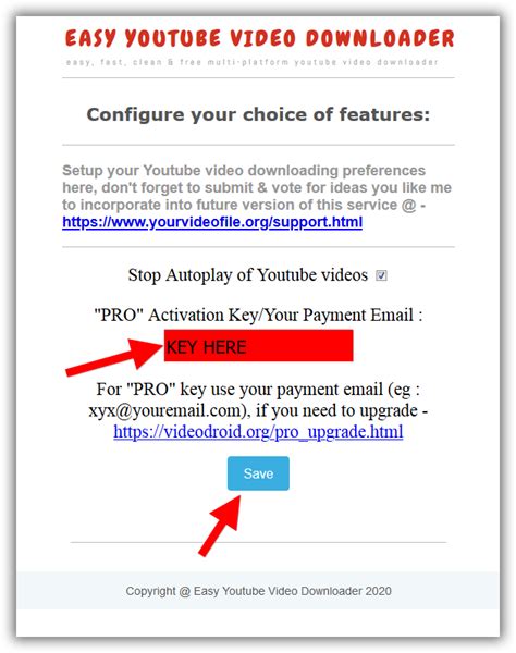 Easy Youtube Video Downloader Faq And Help How To Activate Pro