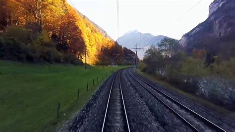 Travel Trains Switzerland Interlaken To Lauterbrunnen Youtube