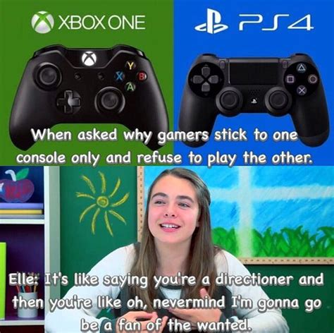 Elle On Kids React To Xboxone Vs Playstation 4 Funny Video Game Memes