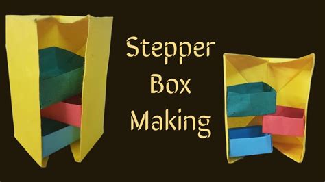 Diy Secret Stepper Box Origami Secret Stepper Box Tutorial Origami