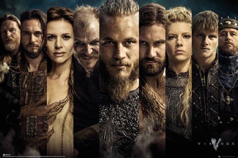 Vikings Cast Poster History Channel Vikings Ragnar Vikings