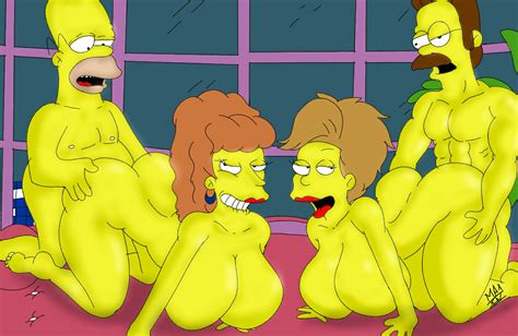 Rule 34 Ass Big Ass Big Breasts Breasts Female Homer Simpson Male Maxtlat Multiple Females