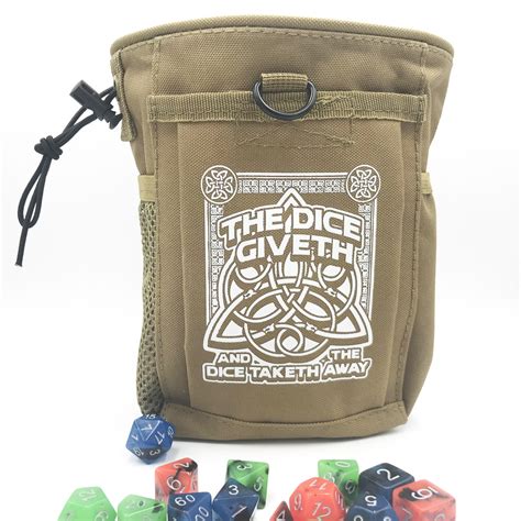 Dice Giveth And Taketh Deluxe Dnd Dice Bag D20 Collective
