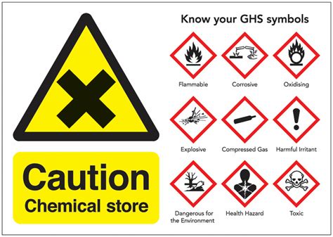 Chemical Signs Chemical Warning Safety Signs Seton Uk