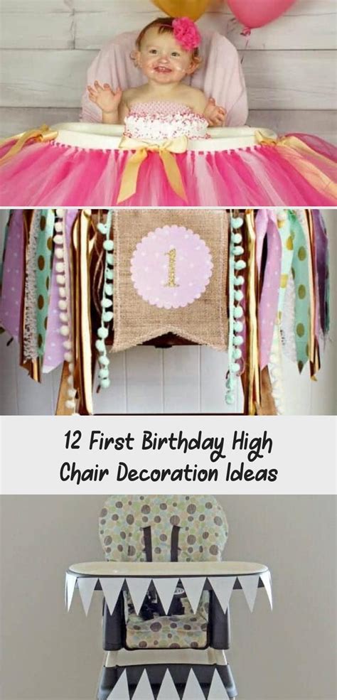 12 First Birthday High Chair Decoration Ideas Home Decor Diy In 2020 High Chair Decorations