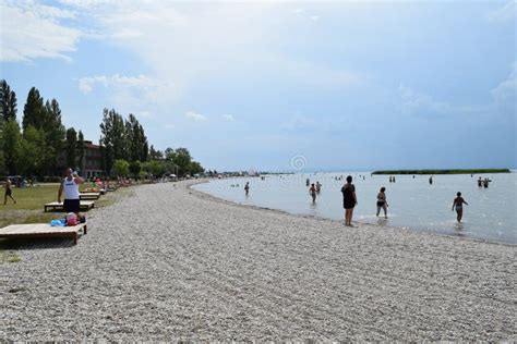 Beach On Lake Neusiedl In Austria Editorial Stock Image Image Of